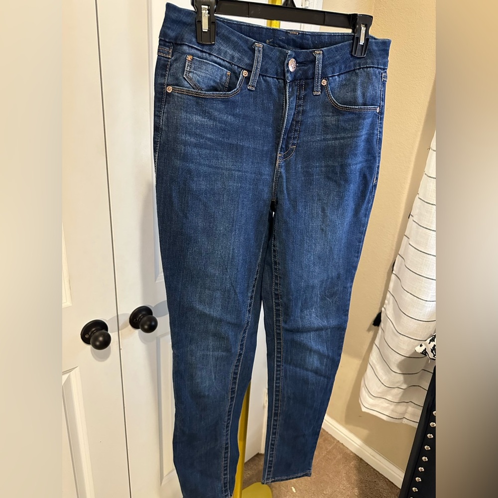Seven7 Women's Deep Blue Skinny Jeans size 8 inseam 29”
